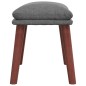 vidaXL Relaxsessel mit Hocker Hellgrau Stoff vidaXL Relaxsessel mit Hocker Hellgrau Stoff