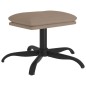 vidaXL Relaxsessel mit Hocker Taupe Mikrofasergewebe vidaXL Relaxsessel mit Hocker Taupe Mikrofasergewebe