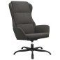 vidaXL Relaxsessel mit Hocker Dunkelgrau Mikrofasergewebe vidaXL Relaxsessel mit Hocker Dunkelgrau Mikrofasergewebe