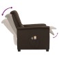 vidaXL Massagesessel Elektrisch Dunkelbraun Stoff vidaXL Massagesessel Elektrisch Dunkelbraun Stoff