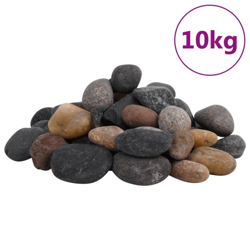 vidaXL Polierte Kiesel 10 kg Mehrfarbig 5-8 cm vidaXL Polierte Kiesel 10 kg Mehrfarbig 5-8 cm