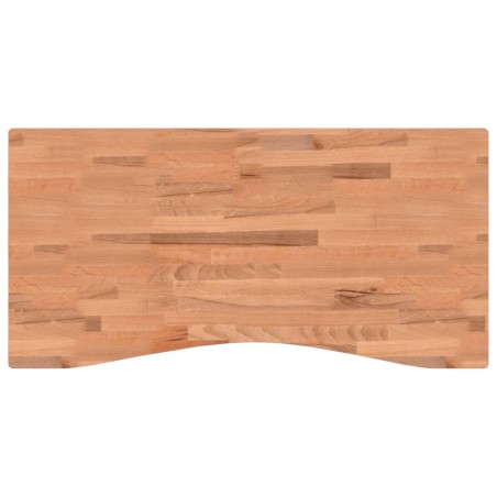 vidaXL Schreibtischplatte 100x(45-50)x4 cm Massivholz Buche
