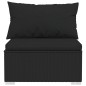 vidaXL 5-tlg. Garten-Lounge-Set mit Kissen Poly Rattan Schwarz vidaXL 5-tlg. Garten-Lounge-Set mit Kissen Poly Rattan Schwarz