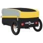 vidaXL Lastenanhänger für Fahrrad Schwarz und Gelb 30 kg Eisen vidaXL Lastenanhänger für Fahrrad Schwarz und Gelb 30 kg Eisen