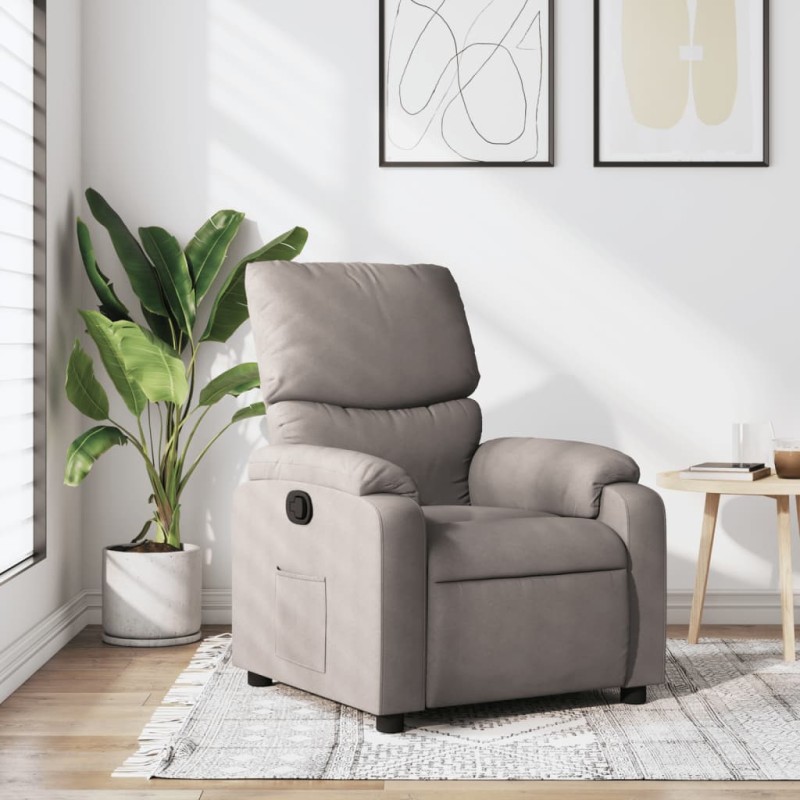 vidaXL Relaxsessel Taupe Stoff vidaXL Relaxsessel Taupe Stoff