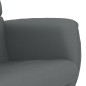 vidaXL Relaxsessel mit Fußhocker Grau Kunstleder vidaXL Relaxsessel mit Fußhocker Grau Kunstleder