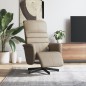 vidaXL Massagesessel mit Fußteil Cappuccino-Braun Kunstleder vidaXL Massagesessel mit Fußteil Cappuccino-Braun Kunstleder