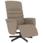 vidaXL Massagesessel mit Fußteil Cappuccino-Braun Kunstleder vidaXL Massagesessel mit Fußteil Cappuccino-Braun Kunstleder