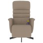 vidaXL Massagesessel mit Fußteil Cappuccino-Braun Kunstleder vidaXL Massagesessel mit Fußteil Cappuccino-Braun Kunstleder