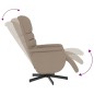 vidaXL Massagesessel mit Fußteil Cappuccino-Braun Kunstleder vidaXL Massagesessel mit Fußteil Cappuccino-Braun Kunstleder