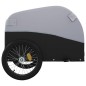 vidaXL Lastenanhänger für Fahrrad Schwarz und Grau 45 kg Eisen vidaXL Lastenanhänger für Fahrrad Schwarz und Grau 45 kg Eisen