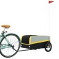 vidaXL Lastenanhänger für Fahrrad Schwarz und Gelb 45 kg Eisen vidaXL Lastenanhänger für Fahrrad Schwarz und Gelb 45 kg Eisen