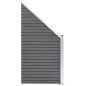 vidaXL WPC Zaun-Set 7 Quadrate + 1 Schräge 1311x186 cm Grau vidaXL WPC Zaun-Set 7 Quadrate + 1 Schräge 1311x186 cm Grau