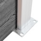 vidaXL WPC Zaun-Set 7 Quadrate + 1 Schräge 1311x186 cm Grau vidaXL WPC Zaun-Set 7 Quadrate + 1 Schräge 1311x186 cm Grau