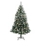 vidaXL Künstlicher Weihnachtsbaum Klappbar 150 LEDs & Kugeln 150 cm vidaXL Künstlicher Weihnachtsbaum Klappbar 150 LEDs & Kugeln 150 cm
