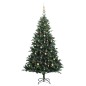 vidaXL Künstlicher Weihnachtsbaum Klappbar 300 LEDs & Kugeln 210 cm vidaXL Künstlicher Weihnachtsbaum Klappbar 300 LEDs & Kugeln 210 cm