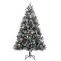 vidaXL Künstlicher Weihnachtsbaum Klappbar 300 LEDs & Kugeln 240 cm vidaXL Künstlicher Weihnachtsbaum Klappbar 300 LEDs & Kugeln 240 cm