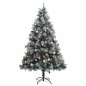 vidaXL Künstlicher Weihnachtsbaum Klappbar 300 LEDs & Kugeln 210 cm vidaXL Künstlicher Weihnachtsbaum Klappbar 300 LEDs & Kugeln 210 cm