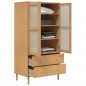vidaXL Kleiderschrank SENJA Rattan-Optik Braun 90x55x175cm Kiefernholz vidaXL Kleiderschrank SENJA Rattan-Optik Braun 90x55x175cm Kiefernholz
