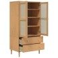 vidaXL Kleiderschrank SENJA Rattan-Optik Braun 90x55x175cm Kiefernholz vidaXL Kleiderschrank SENJA Rattan-Optik Braun 90x55x175cm Kiefernholz