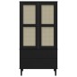 vidaXL Kleiderschrank SENJA Rattan-Optik Schwarz 90x55x175 cm vidaXL Kleiderschrank SENJA Rattan-Optik Schwarz 90x55x175 cm