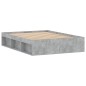 vidaXL Bettgestell Betongrau 135x190 cm vidaXL Bettgestell Betongrau 135x190 cm