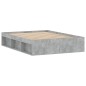 vidaXL Bettgestell Betongrau 135x190 cm vidaXL Bettgestell Betongrau 135x190 cm