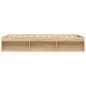 vidaXL Bettgestell Sonoma-Eiche 150x200 cm King Size vidaXL Bettgestell Sonoma-Eiche 150x200 cm King Size
