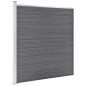 vidaXL WPC Zaun-Set 5 Quadrate + 1 Schräge 965x186 cm Grau vidaXL WPC Zaun-Set 5 Quadrate + 1 Schräge 965x186 cm Grau