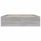 vidaXL Bettgestell Grau Sonoma 135x190 cm vidaXL Bettgestell Grau Sonoma 135x190 cm