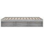 vidaXL Bettgestell Grau Sonoma 135x190 cm vidaXL Bettgestell Grau Sonoma 135x190 cm