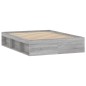 vidaXL Bettgestell Grau Sonoma 135x190 cm vidaXL Bettgestell Grau Sonoma 135x190 cm