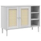 vidaXL Sideboard SENJA Rattan-Optik Weiß 112x40x80 cm Kiefernholz vidaXL Sideboard SENJA Rattan-Optik Weiß 112x40x80 cm Kiefernholz