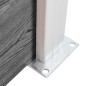 vidaXL WPC Zaun-Set 5 Quadrate + 1 Schräge 965x186 cm Grau vidaXL WPC Zaun-Set 5 Quadrate + 1 Schräge 965x186 cm Grau