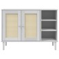 vidaXL Sideboard SENJA Rattan-Optik Weiß 112x40x80 cm Kiefernholz vidaXL Sideboard SENJA Rattan-Optik Weiß 112x40x80 cm Kiefernholz