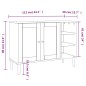 vidaXL Sideboard SENJA Rattan-Optik Weiß 112x40x80 cm Kiefernholz vidaXL Sideboard SENJA Rattan-Optik Weiß 112x40x80 cm Kiefernholz