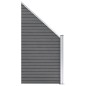 vidaXL WPC Zaun-Set 5 Quadrate + 1 Schräge 965x186 cm Grau vidaXL WPC Zaun-Set 5 Quadrate + 1 Schräge 965x186 cm Grau
