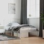 vidaXL Bettgestell mit Kopfteil Metall Weiß 100x190 cm vidaXL Bettgestell mit Kopfteil Metall Weiß 100x190 cm