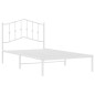 vidaXL Bettgestell mit Kopfteil Metall Weiß 100x190 cm vidaXL Bettgestell mit Kopfteil Metall Weiß 100x190 cm