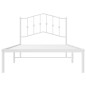 vidaXL Bettgestell mit Kopfteil Metall Weiß 100x190 cm vidaXL Bettgestell mit Kopfteil Metall Weiß 100x190 cm