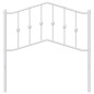 vidaXL Kopfteil Metall Weiß 90 cm vidaXL Kopfteil Metall Weiß 90 cm