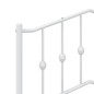 vidaXL Kopfteil Metall Weiß 90 cm vidaXL Kopfteil Metall Weiß 90 cm