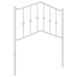 vidaXL Kopfteil Metall Weiß 75 cm