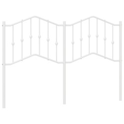 vidaXL Kopfteil Metall Weiß 150 cm