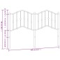 vidaXL Kopfteil Metall Weiß 150 cm vidaXL Kopfteil Metall Weiß 150 cm