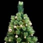 vidaXL Künstlicher Weihnachtsbaum Klappbar 150 LEDs & Kugeln 150 cm vidaXL Künstlicher Weihnachtsbaum Klappbar 150 LEDs & Kugeln 150 cm