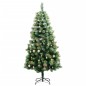 vidaXL Künstlicher Weihnachtsbaum Klappbar 150 LEDs & Kugeln 150 cm vidaXL Künstlicher Weihnachtsbaum Klappbar 150 LEDs & Kugeln 150 cm