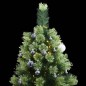 vidaXL Künstlicher Weihnachtsbaum Klappbar 150 LEDs & Kugeln 120 cm vidaXL Künstlicher Weihnachtsbaum Klappbar 150 LEDs & Kugeln 120 cm