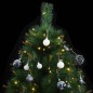 vidaXL Künstlicher Weihnachtsbaum Klappbar 150 LEDs & Kugeln 150 cm vidaXL Künstlicher Weihnachtsbaum Klappbar 150 LEDs & Kugeln 150 cm