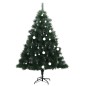 vidaXL Künstlicher Weihnachtsbaum Klappbar 150 LEDs & Kugeln 150 cm vidaXL Künstlicher Weihnachtsbaum Klappbar 150 LEDs & Kugeln 150 cm